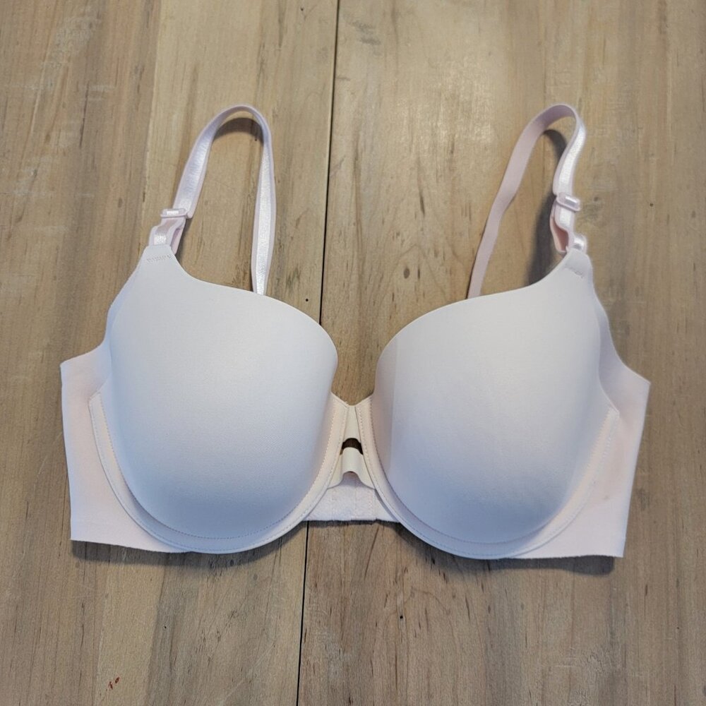Warners No Side Effects Underwire Bra 01356 Baby Pink 34D